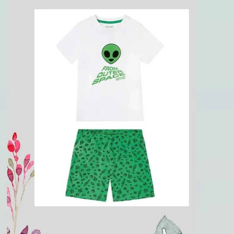 ست تی شرت شلوارک پسرانه ایموجی