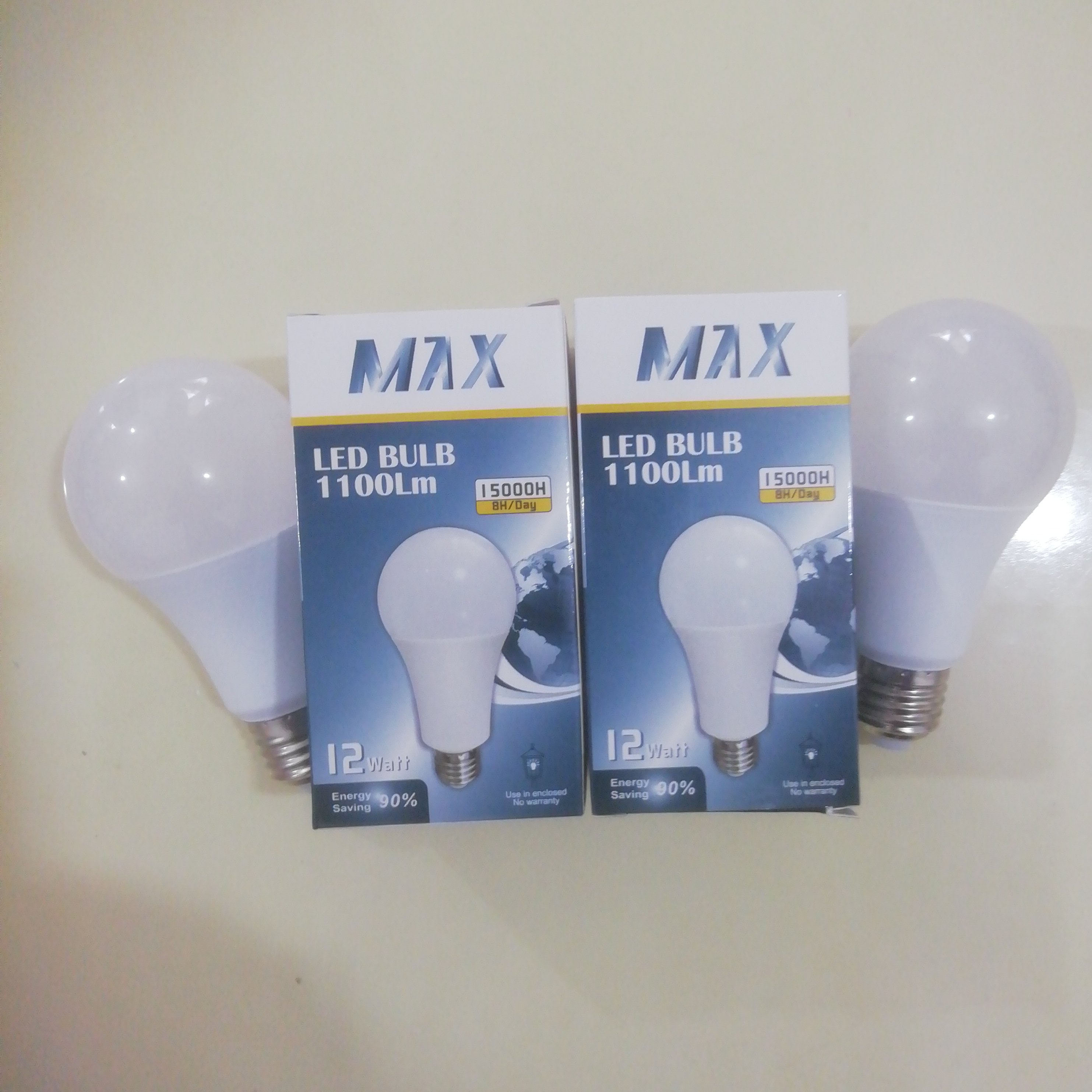 2عددلامپ 12 وات مکس فوق کم مصرف