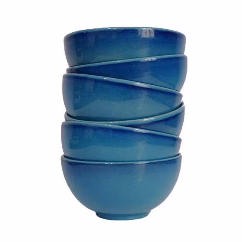 کاسه سفالی مدل آبگوشت خوری طرح سنتی بسته 6 عددی ( پس کرایه )