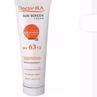 کرم ضدآفتاب SPf 63 بی رنگ دکترژیلا 50گرم Doctor Jilaپوست خشک و پوست چرب دوتاشم موجوده
