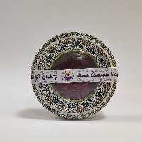 زعفران 5 گرمی - زعفران پنج گرمی سوپر نگین اتویی (صادراتی)  در ظرف خاتم آنا قاین