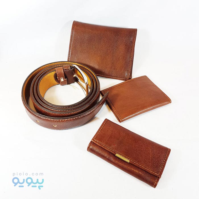 ست 4 تکه چرم طبیعی گاوی کد 516