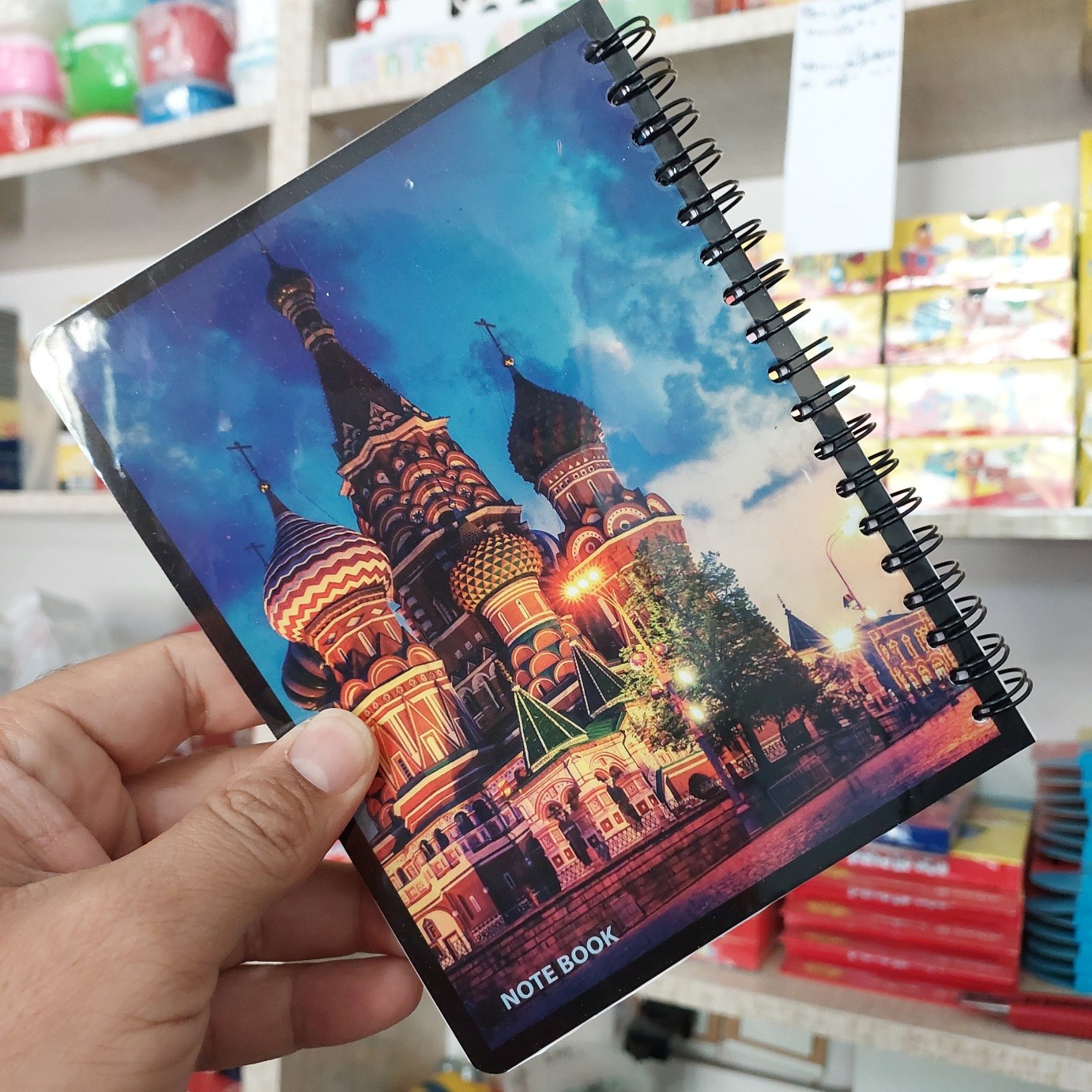 یادداشت فنر دوبل جلد لمینت 80 برگ طرح کلاسیک