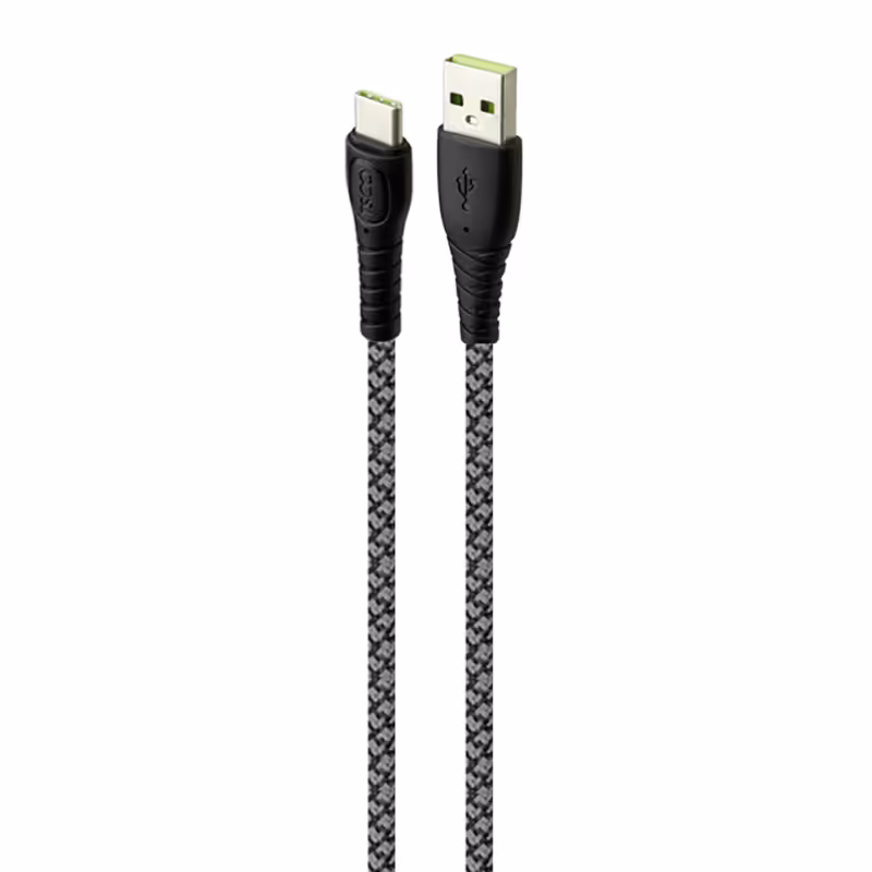 کابل فست شارژ Type-C برند تسکو مدل TC C206 3A طول 1 مترTSCO TCC206 3A 1m USB To Type-C Cable