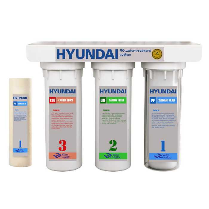 دستگاه تصفیه کننده آب هیوندای مدل HU-3s به همراه فیلتر تصفیه آب مدل  HU-PP10