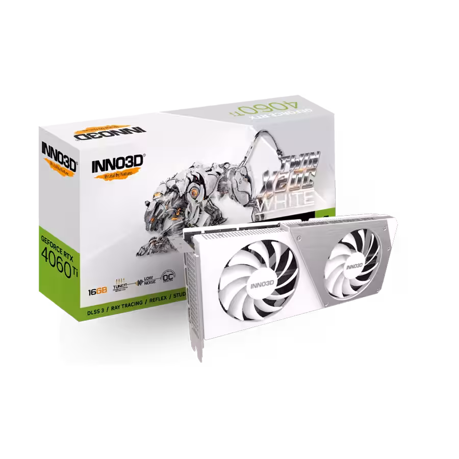 قيمت و خرید کارت گرافیک اينو تري دي مدل INNO3D GEFORCE RTX 4060 Ti 16GB TWIN X2 OC WHITE