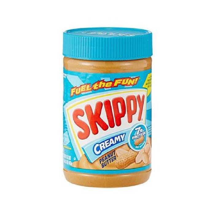 کره بادام زمینی اسکیپی مدل کرمی رژیمی 462 گرم در آبی کمرنگ