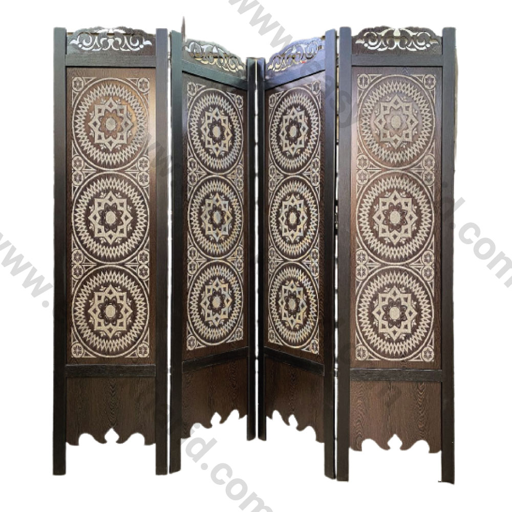 پاراوان چوبی حک لیزری کد 1057