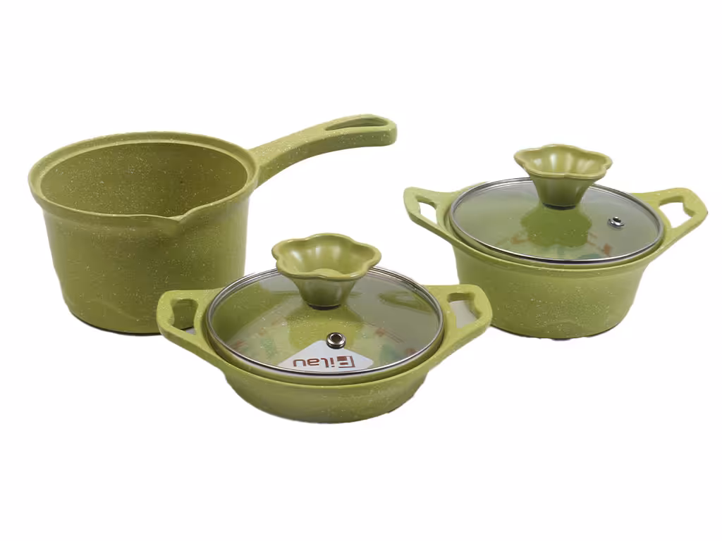 سرویس پخت و پز چدن 5 پارچه نوزاد و کودک سایز 12 پیلاو PILAU