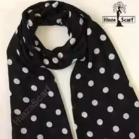 شال توپ توپی سفید مشکی شیک و پرطرفدار 