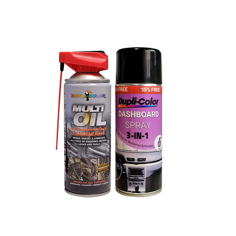 اسپری پولیش و خوشبوکننده داشبورد و روان کننده دوپلی کالر مدل d2 رایحه ساواج حجم 400 میلی لیتر مجموعه 2 عددی