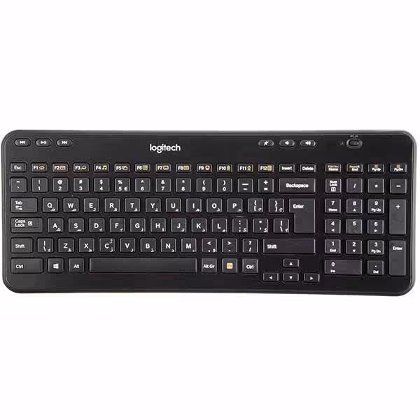 کیبورد لاجیتک K360 با حروف فارسی Keyboard Logitech (مشکی)