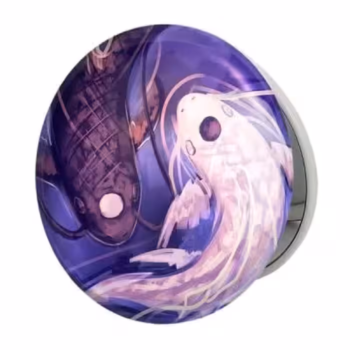 آینه جیبی خندالو طرح یین و یانگ انیمه آواتار Avatar مدل تاشو کد 12756