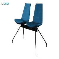 صندلی پایه فلزی دو نفره هلگر مدل باترفلای Butterfly WS - 101