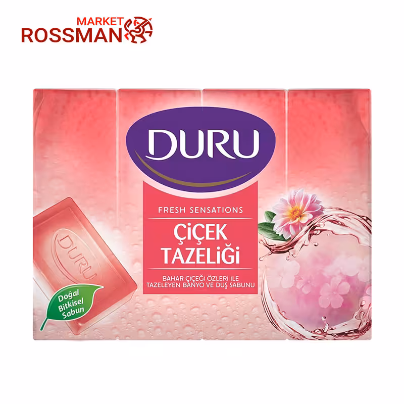 صابون دوش دورو Duru مدل Fresh Sensations رایحه گل های بهاری 4 عددی