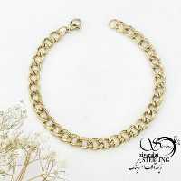 دستبند کارتیر استیل اسپرت طرح طلا کد 17673