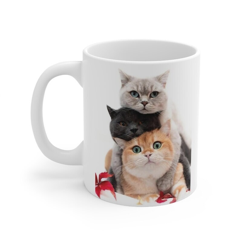 ماگ طرح گربه Cat  مدل NM1227