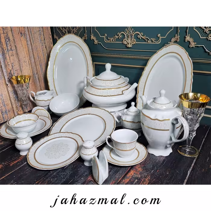 سرویس چینی پردیس طرح آیسل 102 پارچه کد 823