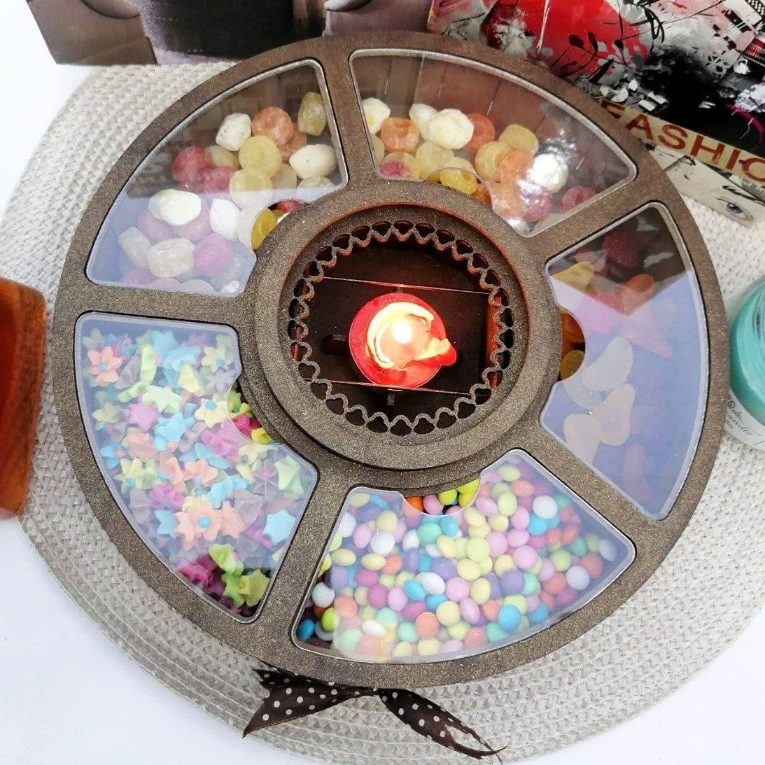 وارمر گرد چوبی 5خانه