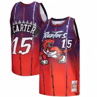 لباس بسکتبالی تورنتو رپتورز شماره 15 بازیکن CARTER بنفش قرمز |ورژن پلیری