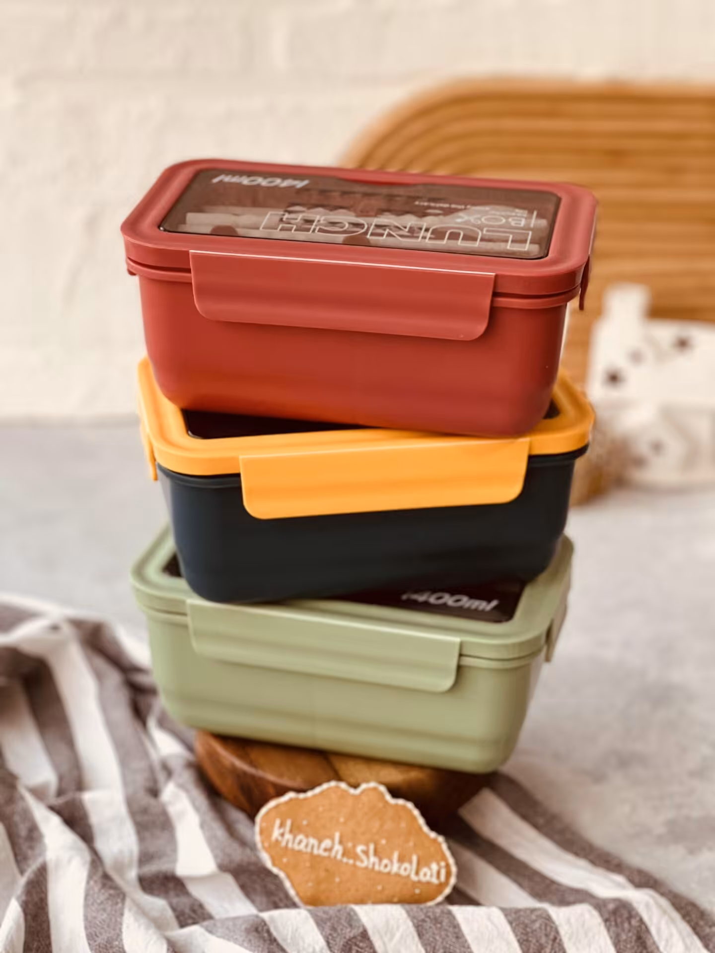 لانچ باکس 1400 میل چاپستیک دار