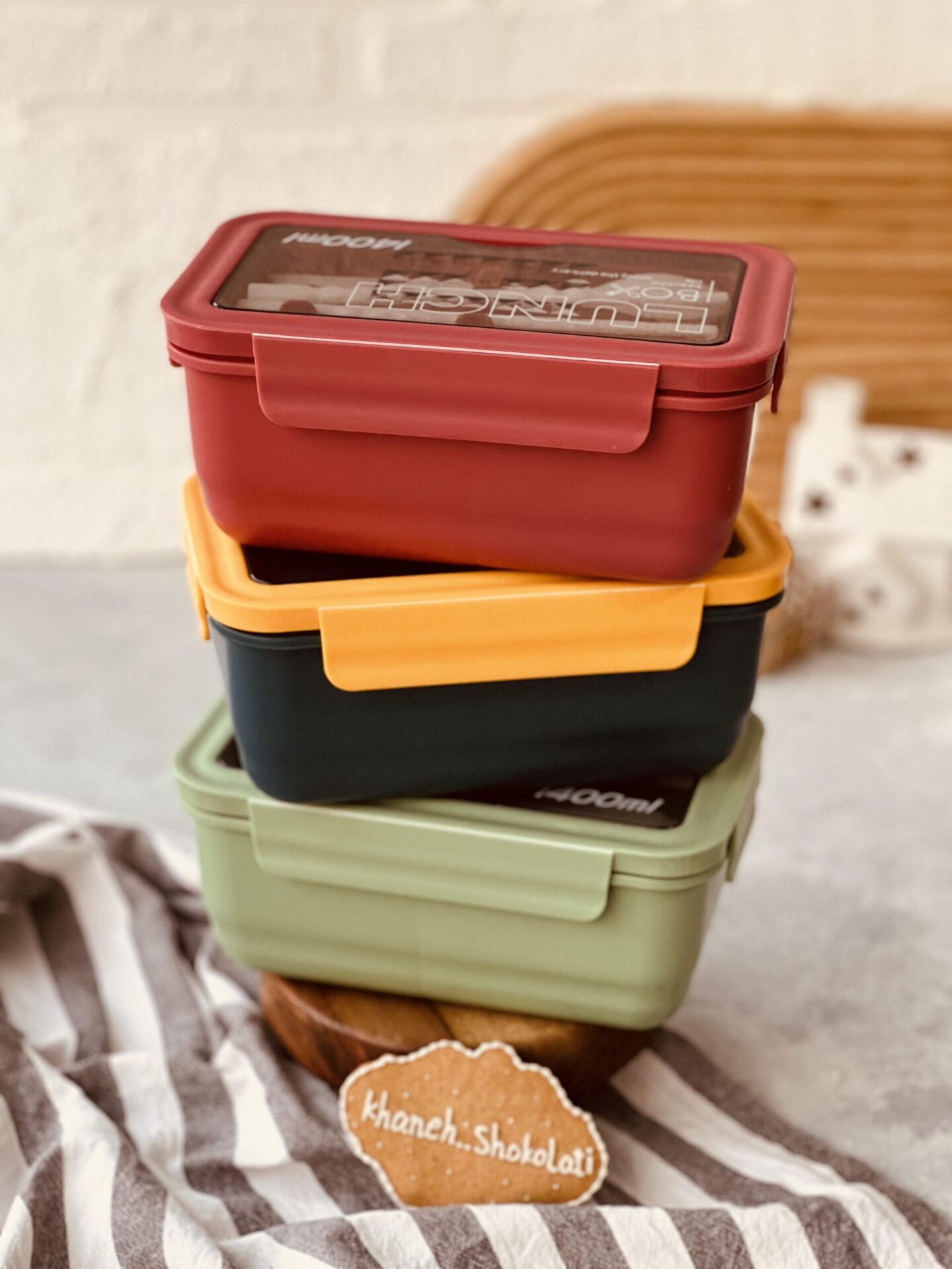 لانچ باکس 1400 میل چاپستیک دار