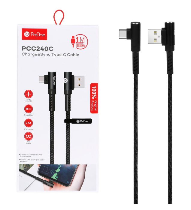 کابل شارژ پرووان Type-C مدل PCC240C