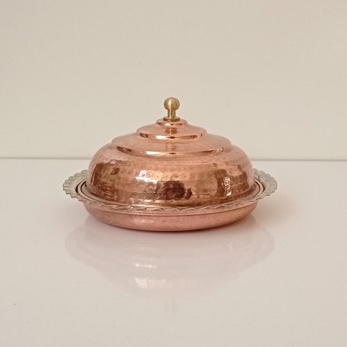 پنیر خوری مسی درب دار نانو شده