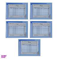 قبض رسید مدل ورود کالا کد 040-5 بسته 5 عددی