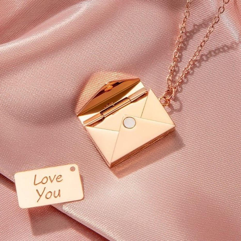 ست گردنبند طرح نامه ولنتاین 