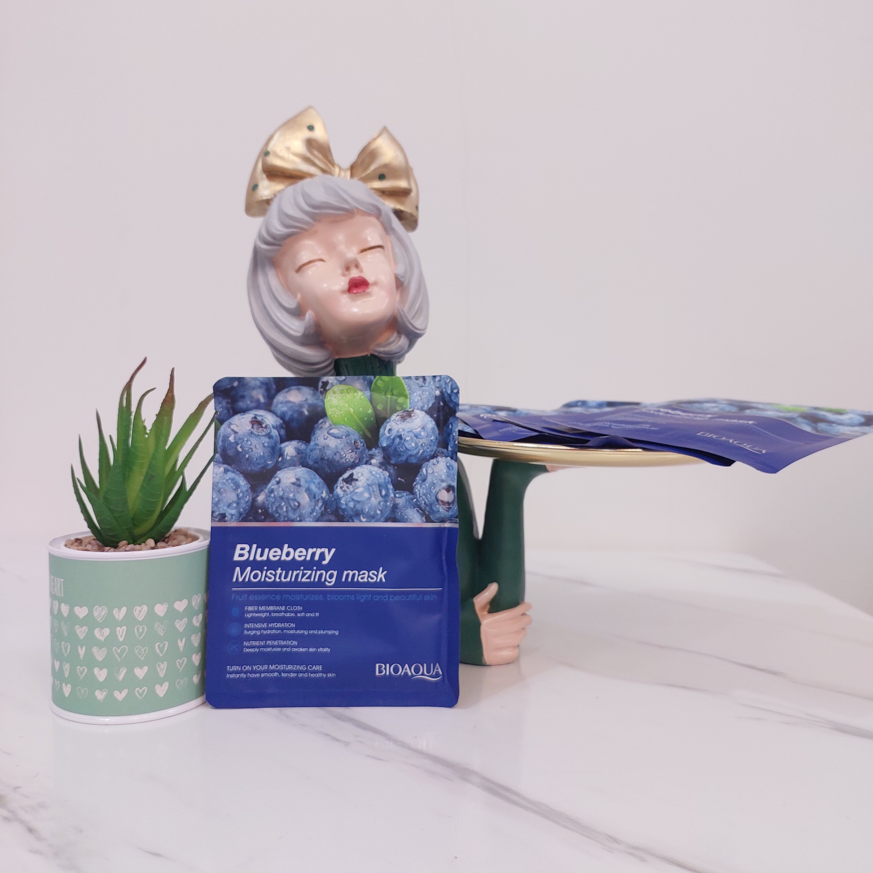 ماسک ورقه ای صورت بلوبری بیوآکوا Bioaqua