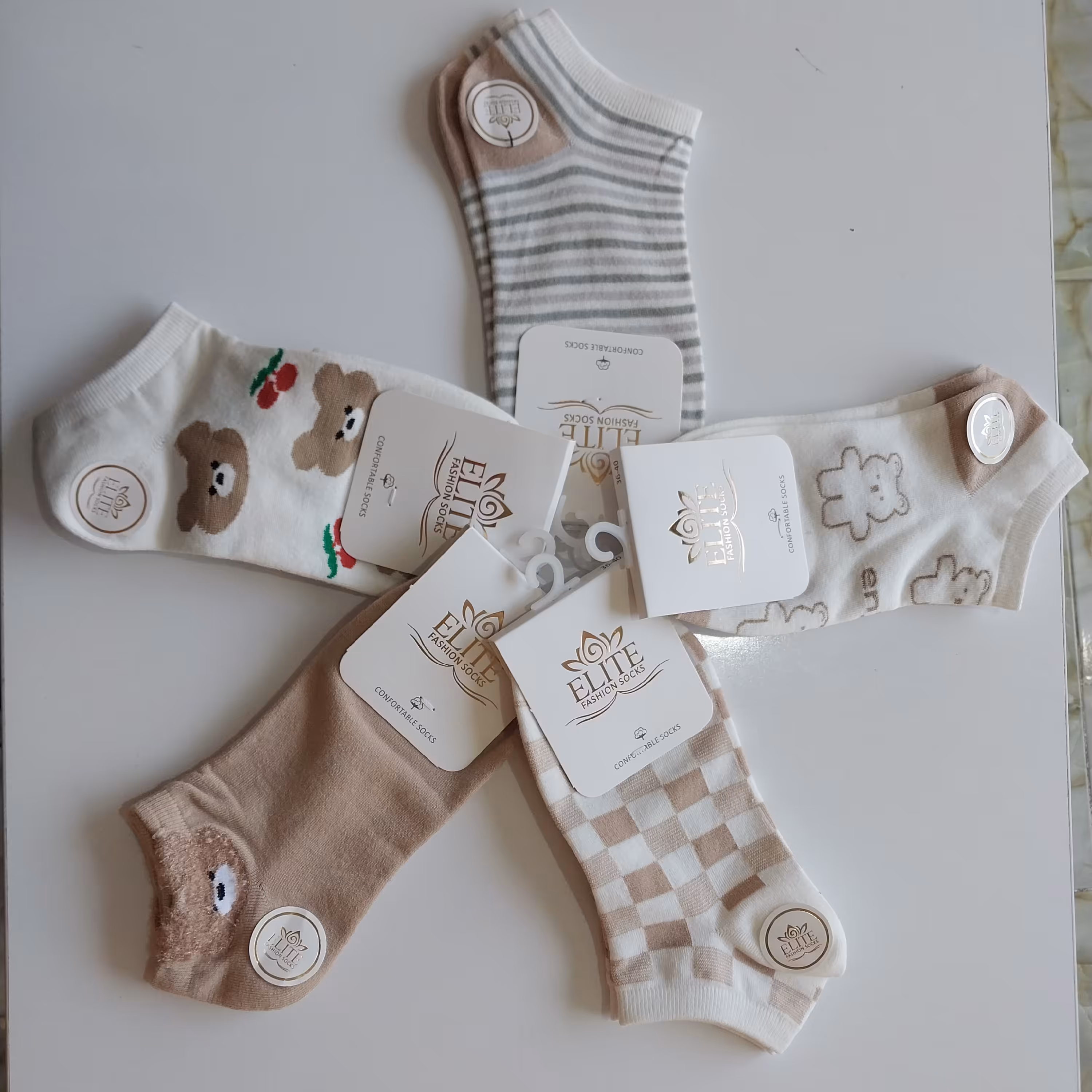 جوراب  مچی طرحدار  الیت