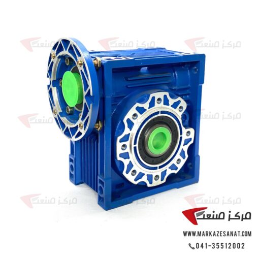 گیربکس حلزونی مکعبی 40 نسبت 1:7.5 چینی برای الکتروموتور 0.37 کیلووات