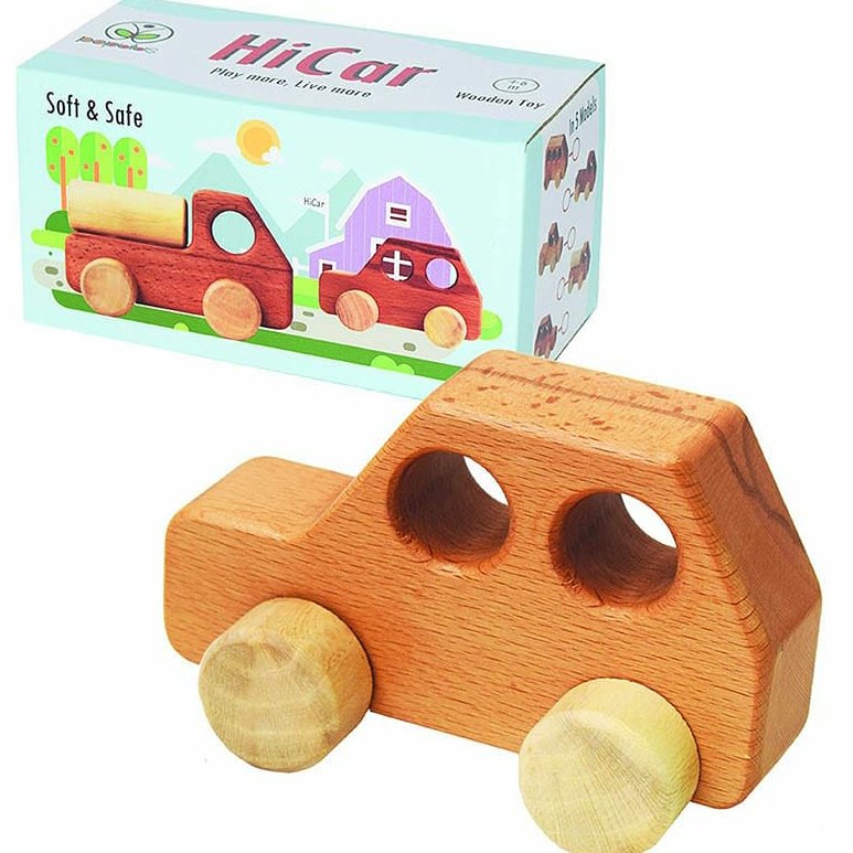 اسباب بازی چوبی ماشین کار