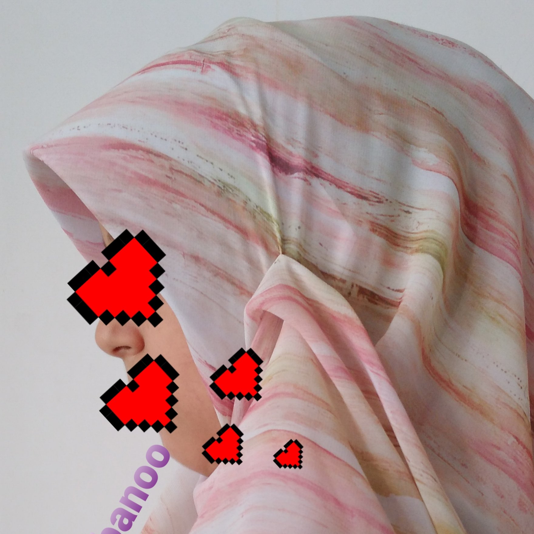 روسری حریر ژرژت قواره 110 جنس لطیف