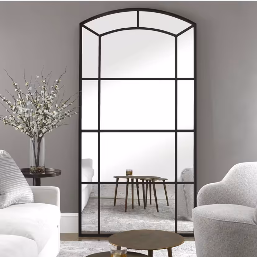 آینه قدی چوبی الف طرح ارکیده 80-W-180