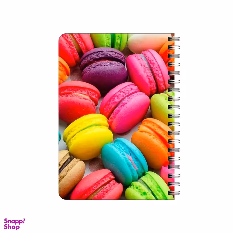 دفترچه یادداشت 80 برگ بامبیلیپ مدل چوبی طرح پترن ماکارون کد 3088661