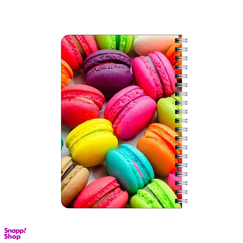 دفترچه یادداشت 80 برگ بامبیلیپ مدل چوبی طرح پترن ماکارون کد 3088661