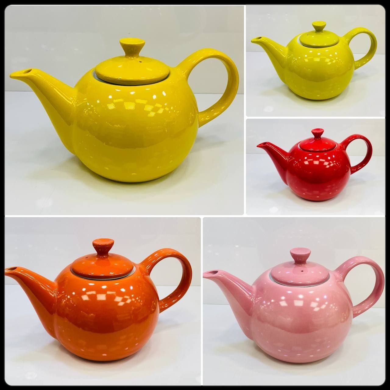 قوری و قندان رنگی