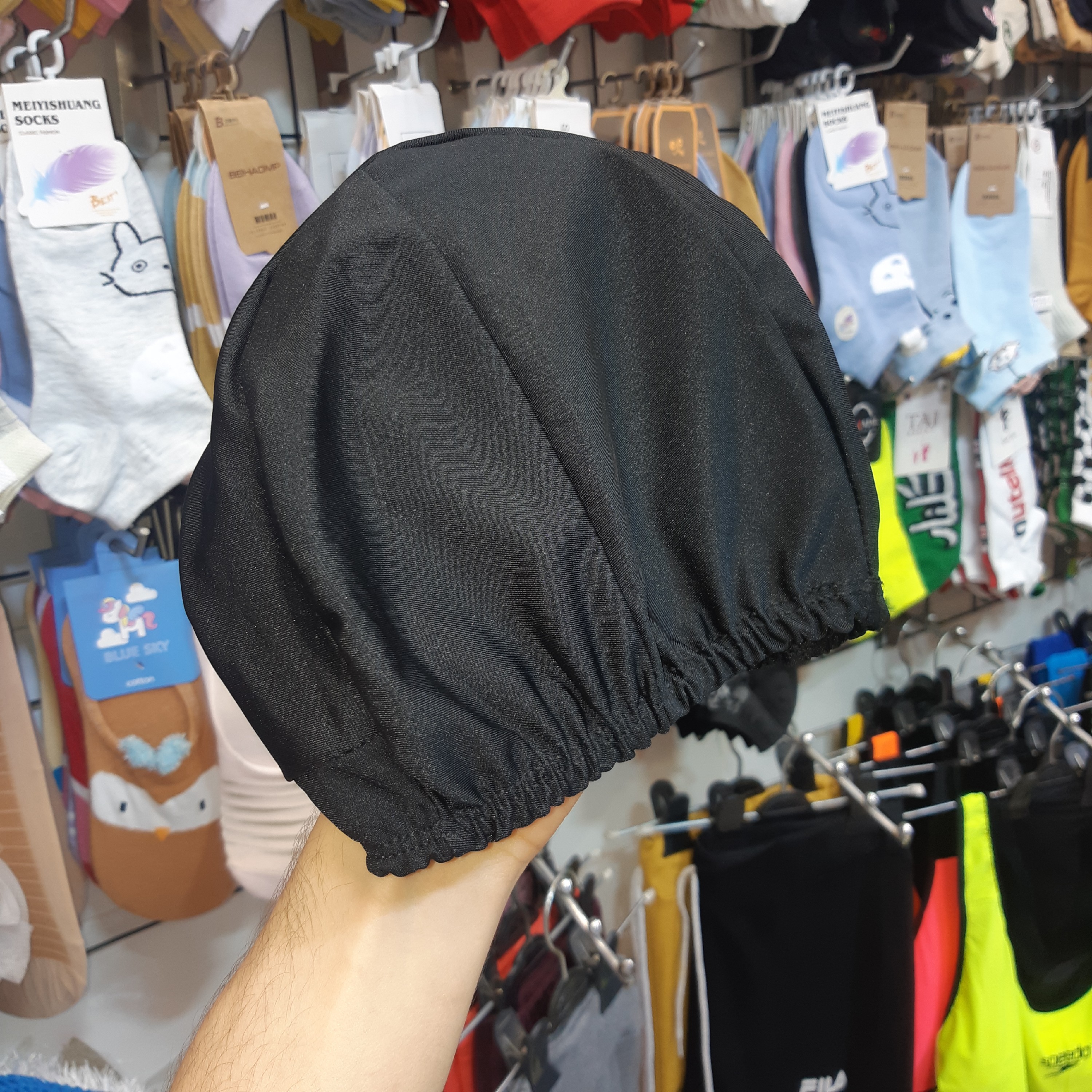 کلاه شنا زنانه و دخترانه پارچه استرج ضد کلر درجه 1