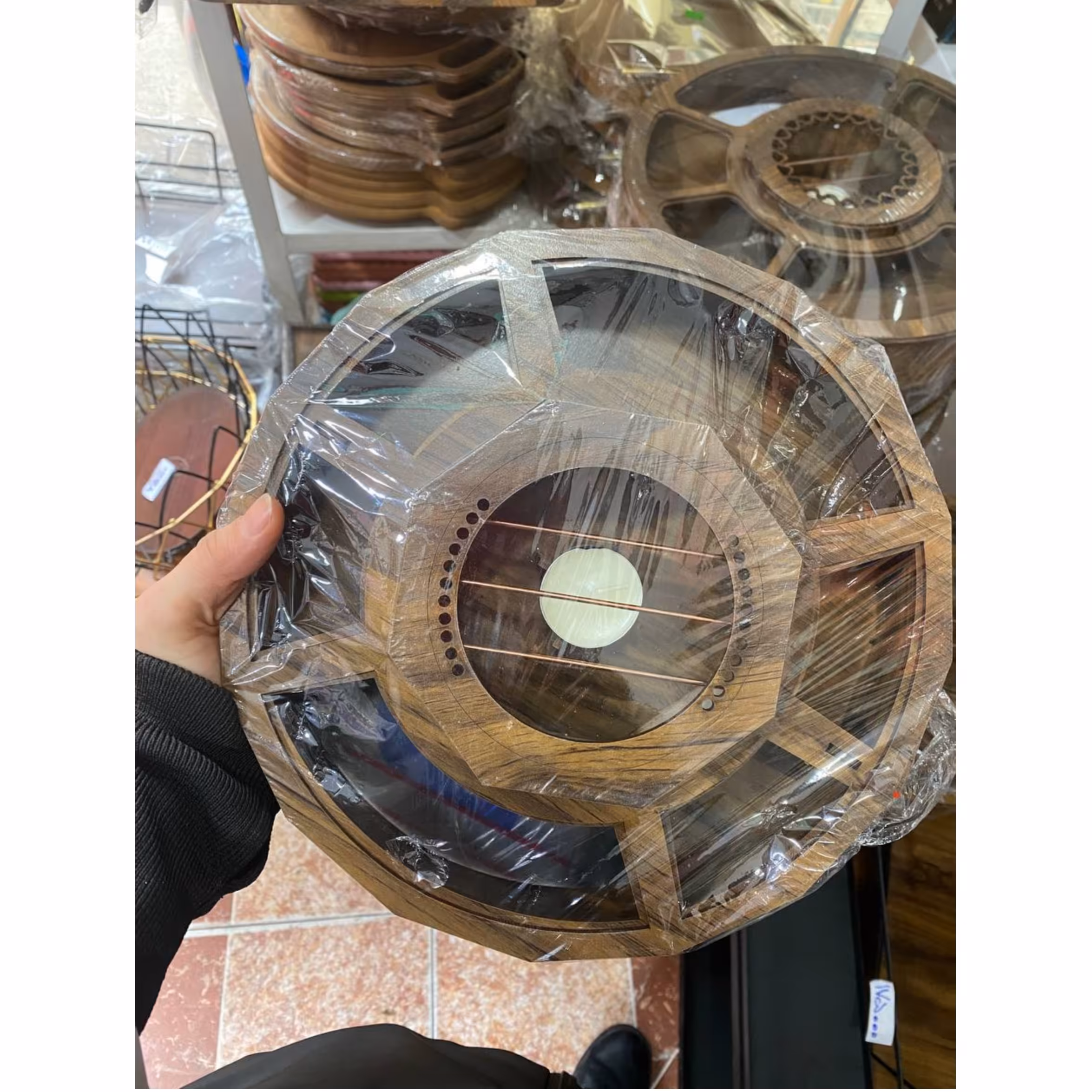 تی باکس چوبی وارمر گرد  در ابعاد کوچکتر