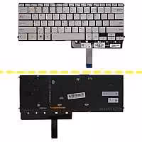 کیبرد لپ تاپ ایسوس ZenBook 3 Delux UX490 نقره ای-اینترکوچک-بابک لایت-بدون فریم