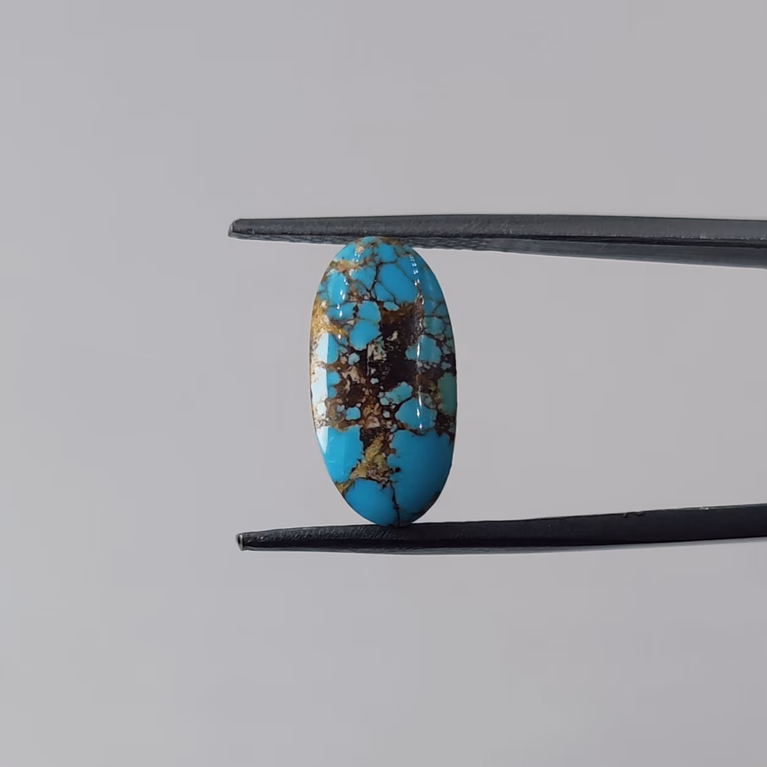 نگین فیروزه معدنی نیشابور (زنده و بدون احیاء)  