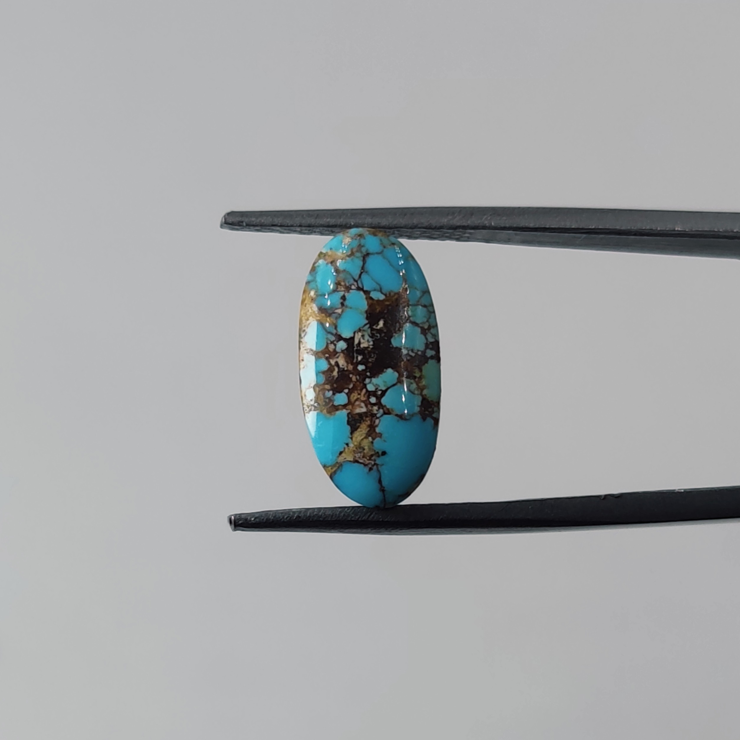 نگین فیروزه معدنی نیشابور (زنده و بدون احیاء)  