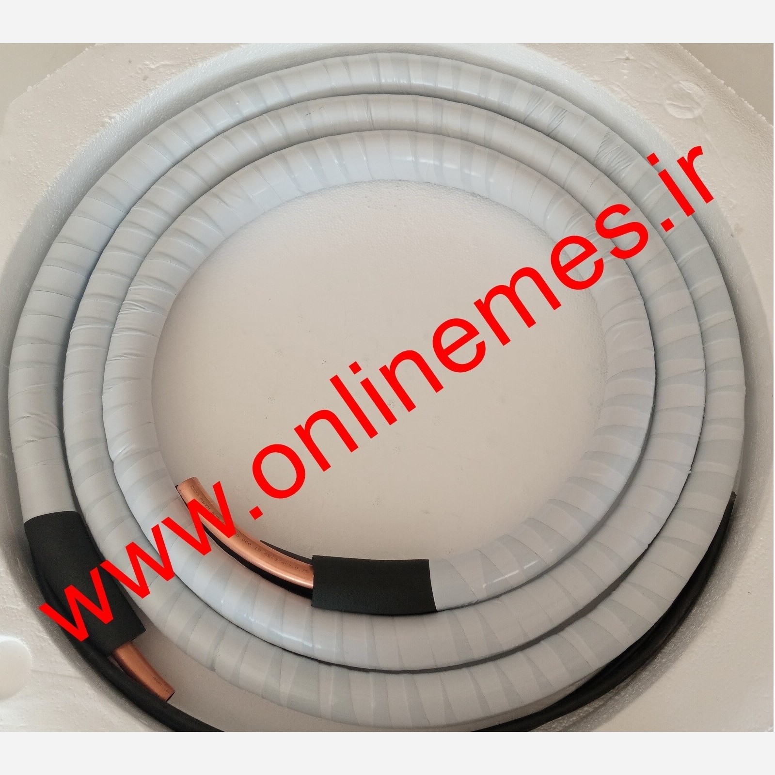 لوله مسی ( پک 5 متری ) کولر گازی 18 هزار با کابل و نوار پرایمر (پس کرایه)