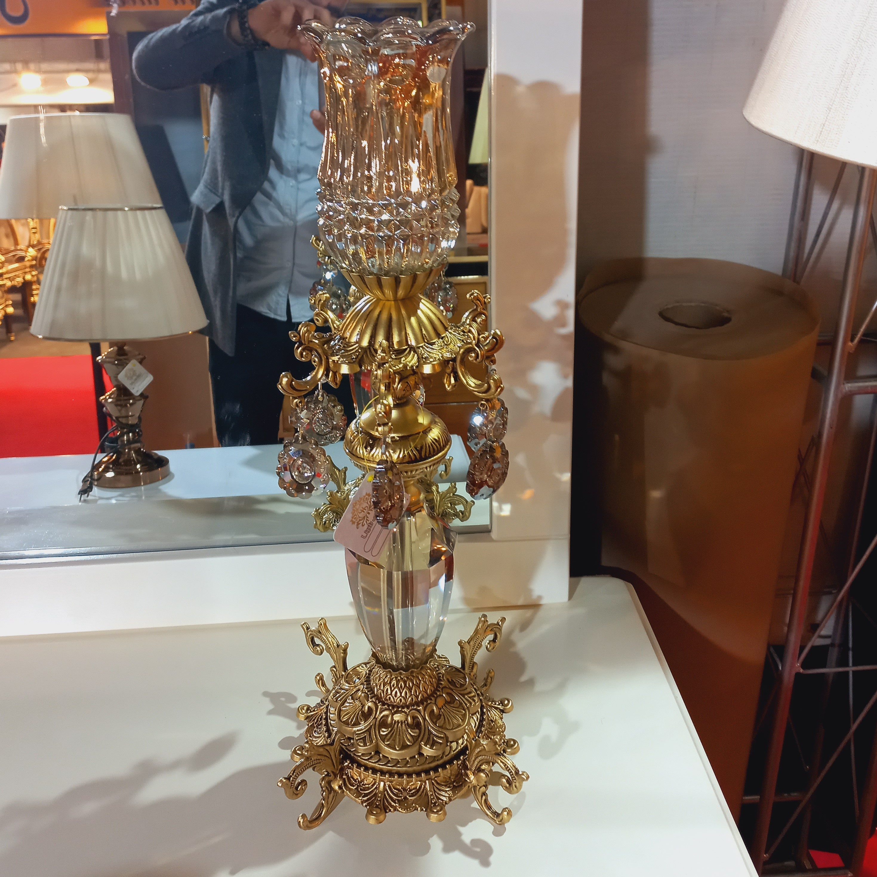 شمعدان  کریستال خارجی