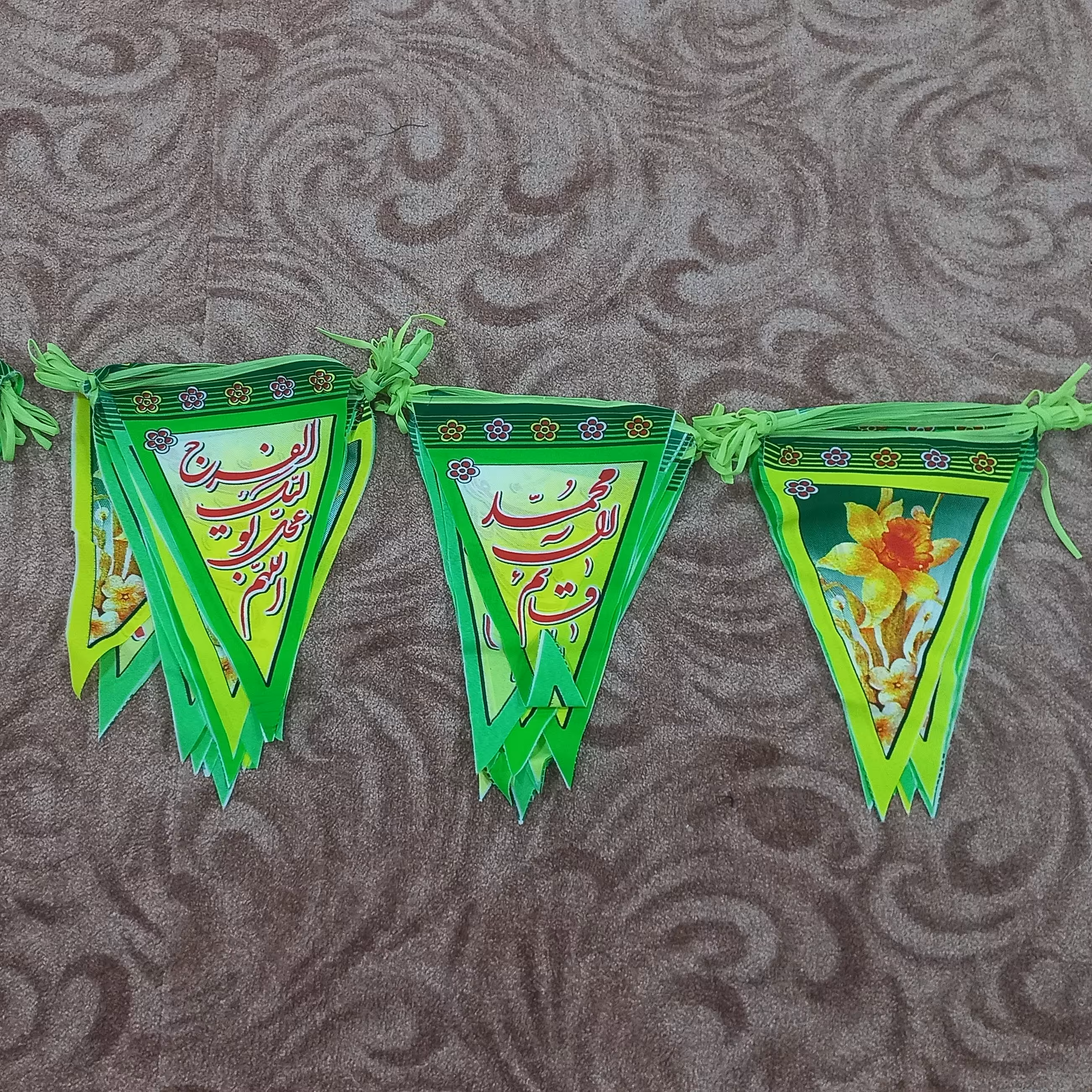 ریسه پرچمی  نیمه شعبان ریسه مهدوی  سبز