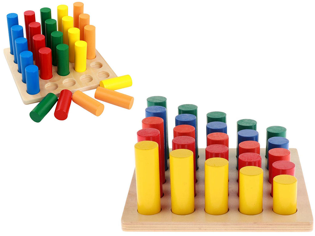 مونته سوری اشکال استوانه ای 25 ستون شکل چوبی توتویو totoyo