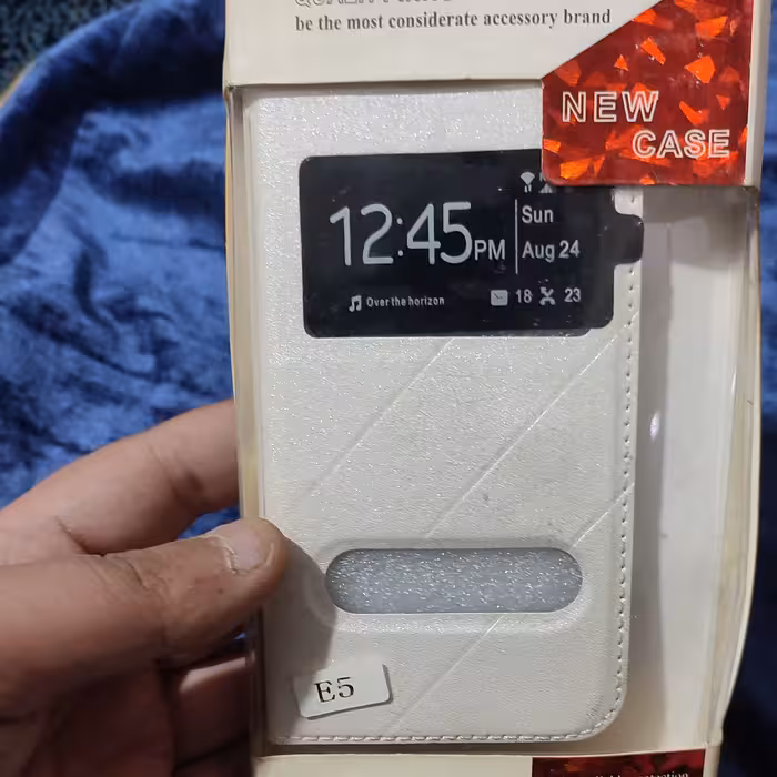 کیف کتابی سفید  SAMSUNG E5