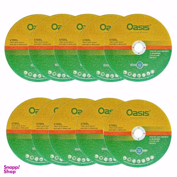 صفحه فرز استیل بر اوسیس مدل 180X1.6 بسته 10 عددی